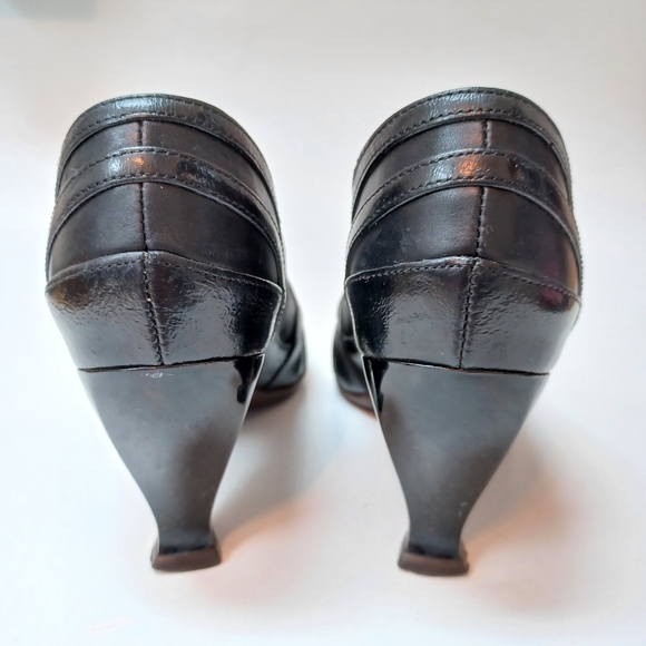 John Fluevog Heels Black Leather Pumps Blind Faith Womens size 7 - Picture 5 of 16